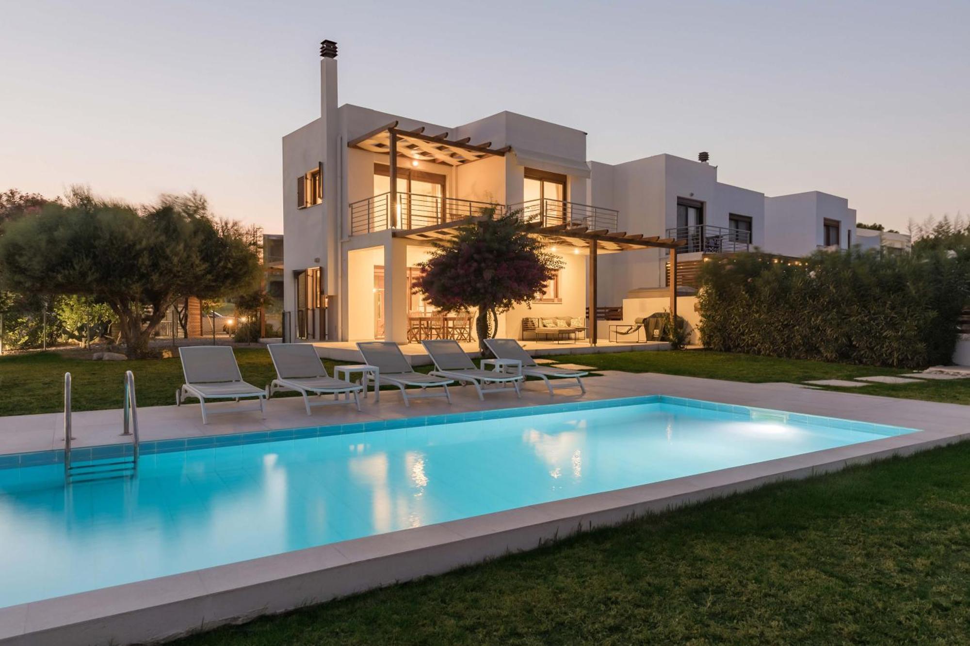 Villa Santa Maria With Private Pool And Sea View Афанду Екстер'єр фото